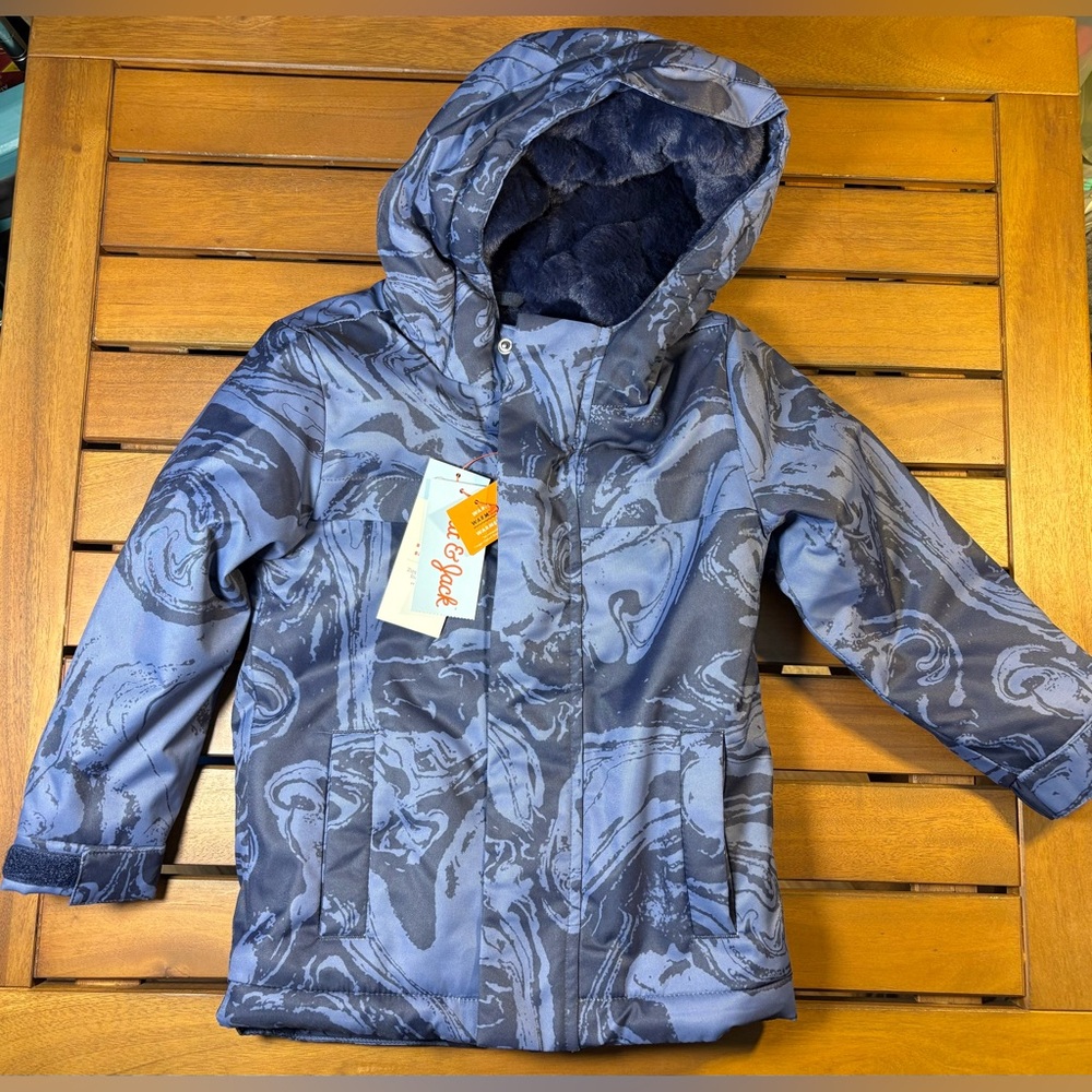 Cat & Jack Toddler Boys Winter Coat Jacket 3T Blue NWT